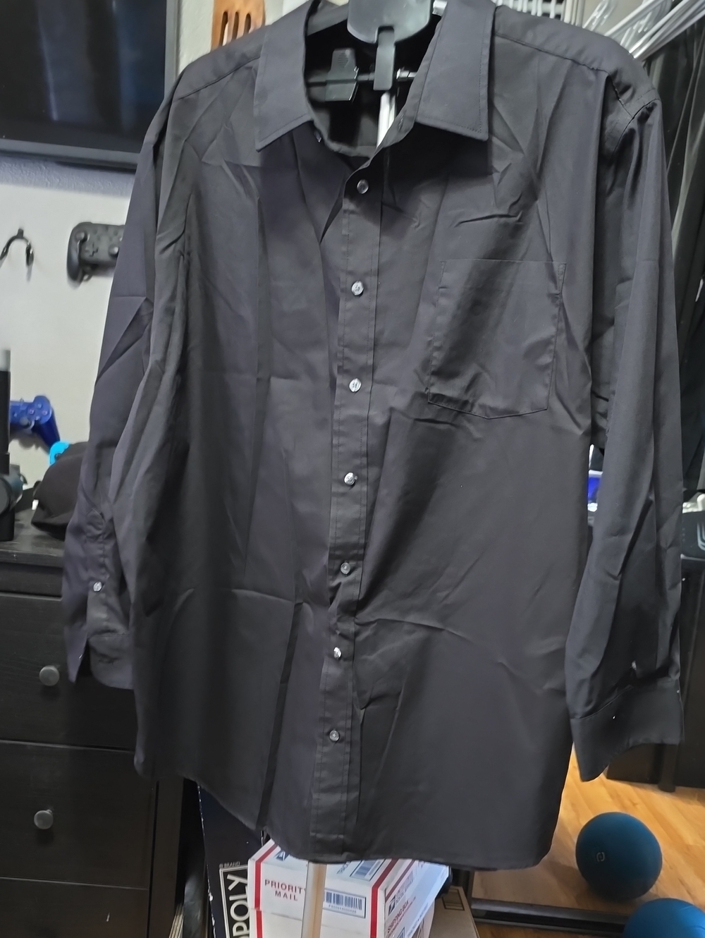George Black Long-Sleeve Dress Shirt